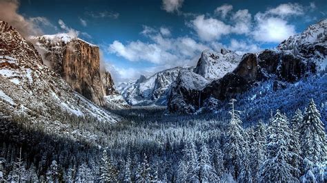 Yosemite National Park Winter Scenery Wallpapers - Wallpaper Cave