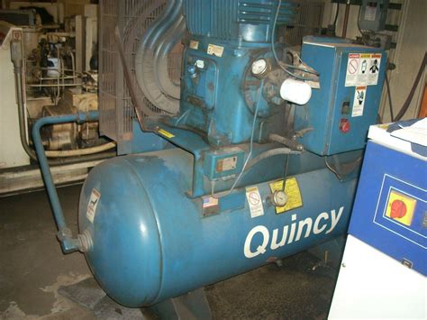 20 HP Quincy Air Compressor QR-25 Horizontal Series Model 390 with 20 ...
