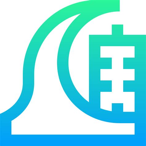 Tsunami Super Basic Straight Gradient icon | Freepik