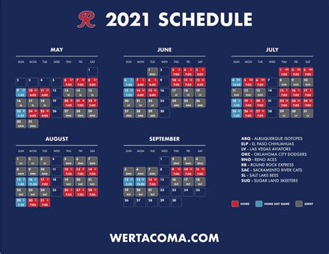 Tacoma Rainiers 2021 Schedule - We R Tacoma