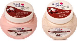 PINK PLUMS Redwine MASSAGE CREAM and SCRUB For Face and Body With ...