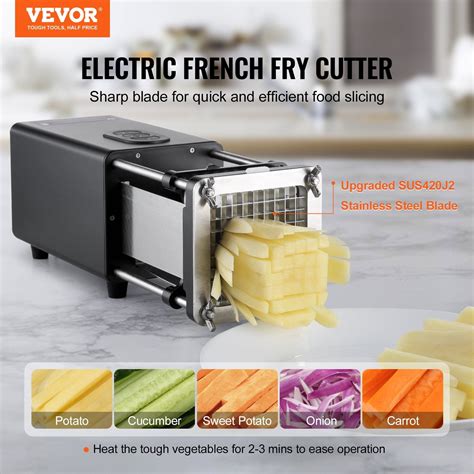 VEVOR Electric French Fry Cutter Stainless Steel Potato Vegetable ...