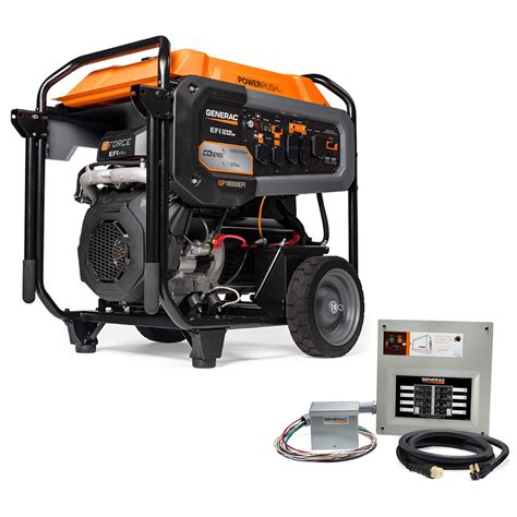 Shop Generac GP18000-Watt EFI Portable Generator with 50 amp Transfer ...