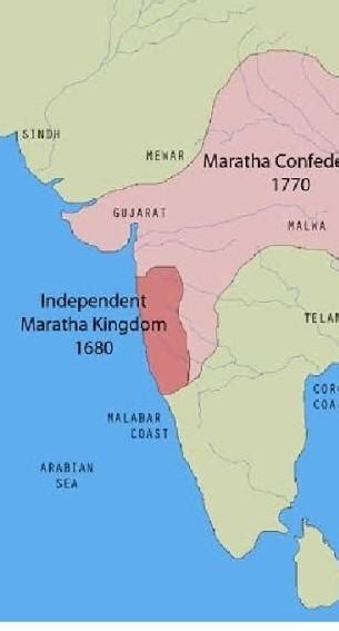 On outline map of india mark the maratha empire in 1680 - Brainly.in