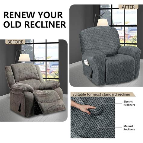 Buy CORTINA Jacquard 1-Seater Recliner Cover from Cortina at just INR ...