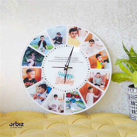 Personalized Photo Clock|White – Orbiz Creativez