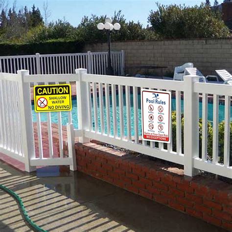 Dmytop Pool Rules Signs No Diving No Glass Sign, No Food No India | Ubuy