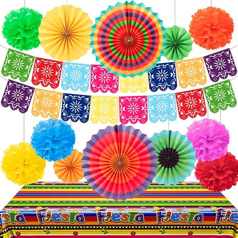 Amazon.com: 29 PCS Cinco De Mayo Decorations, Cinco De Mayo Tablecloth ...