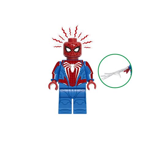 Insomniac Spider-Man Minifigures Compatible Lego Spider-Man Into the ...