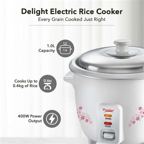 Prestige Delight PRWO - 1.0 Electric Rice Cooker Price in India - Buy ...