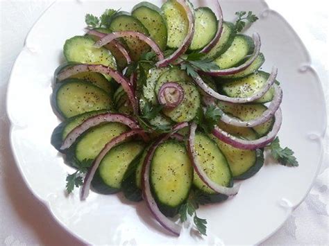 Ensalada de Pepino con Cebolla Morada | Receta | Ensalada de pepino ...