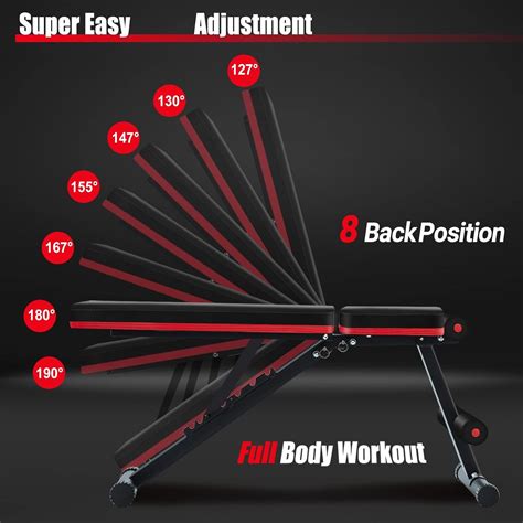 Teclor Adjustable Weight Bench - 700LB Stable Weight Bench, India | Ubuy