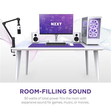 Buy Shop NZXT Relay Speakers 80 Watt Desktop PC Gaming Speakers (White ...