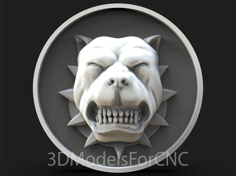 3D file 3D Model STL File for CNC Router Laser & 3D Printer Pitbull・3D ...