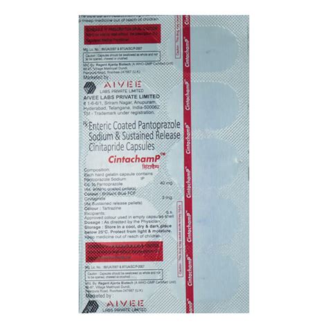 Cintachamp Capsule | Uses, Side Effects, Price | Apollo Pharmacy