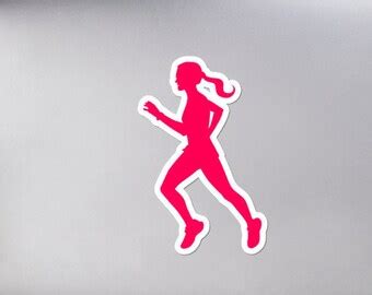 Woman Running Sticker 的图像结果