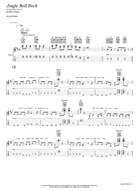 Jingle Bell Rock Tab - Bobby Helms | PaidTabs.com