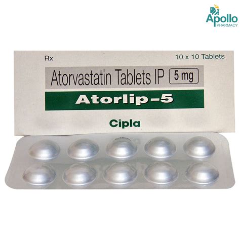 Atorlip-5 Tablet 10's Price, Uses, Side Effects, Composition - Apollo ...
