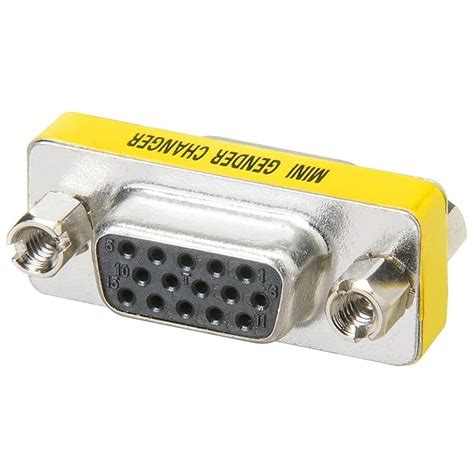 AdzMozi® VGA Female(15 Pin) to Female(15Pin) Mini Gender Changer ...