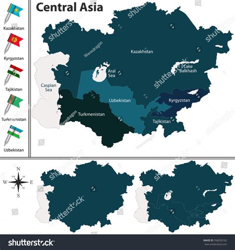 Ethnic map of central asia