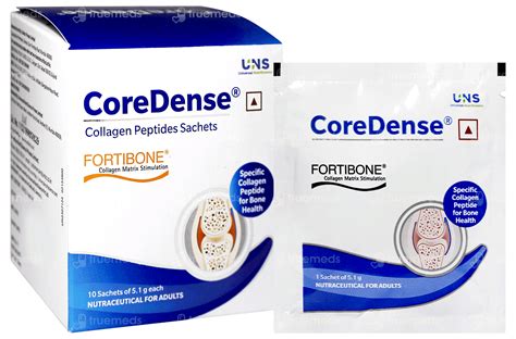 Coredense Collagen Peptides 51gm Pack Of 10 Sachets - Uses, Side ...