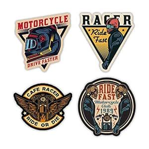 VVWV Drive Faster Stickers for Front Back Sides Tank Helmet Bikers ...