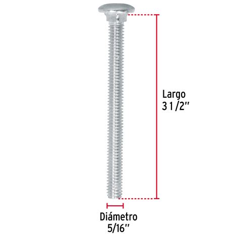 Bolsa con 50 tornillos 5/16 x 3-1/2 tipo coche, FIERO - Truper - Grupo Ferre-Max