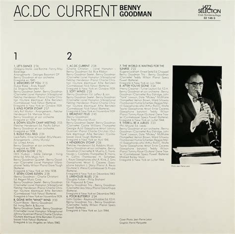 Benny Goodman. Let's Dance. AC.DC Current – Bertelsmann Vinyl Collection
