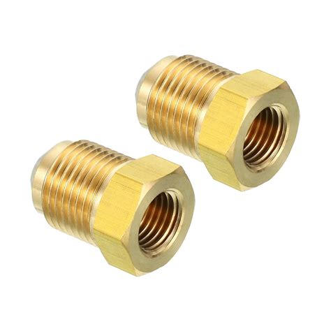 PATIKIL 1/4 Inch Female Flare x 3/8 Inch Male Flare Connectors, 2Pcs ...
