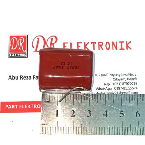 Jual MILAR Bagus Las Berat 475K 475 4,7uf 400v 400 Kapasitor Capasitor ...