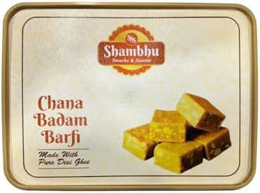 Shambhu Chana Badam Barfi, Traditional Indian Sweet, Made with Pure ...