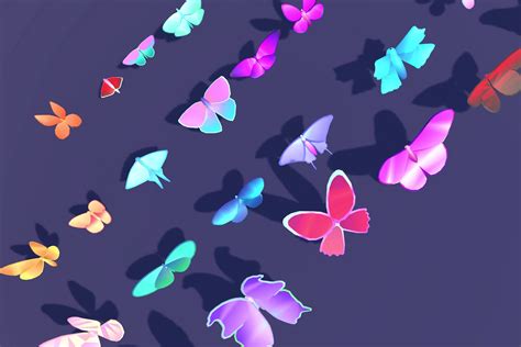 Butterfly Polygon Unity in Unity 的图像结果