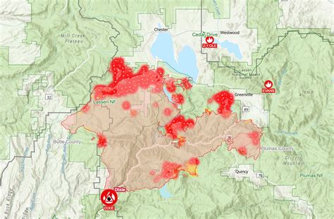 Dixie Fire Map / Evacuations Expand In Oregon As Fire Spreads ...