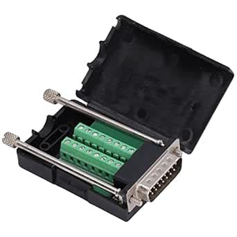 DB15 Solderless Connector, Screw Terminal Block Adapter D-SUB 15 Pin 2 ...