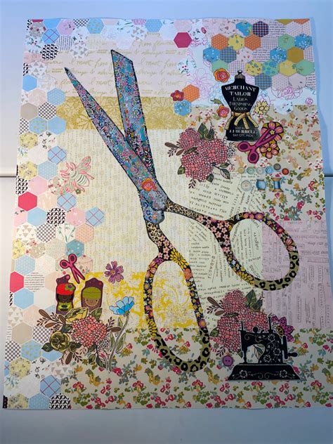 Laura Heine Collage – Emerald Falls Quilts