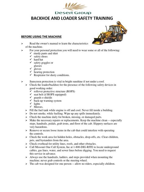 Operating a Backhoe For Dummies 的图像结果