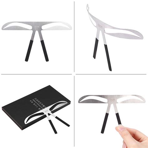 Buy Eyebrow Ruler, Eyebrow Makeup Stencil Shaper Permanent Tattoo ...