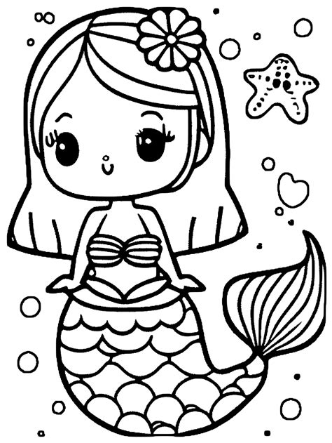 Mermaids Coloring Pages