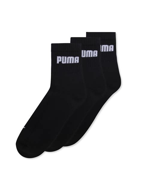 Puma Unisex Black Sport Quarter 3P – MetroActiv