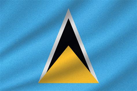 national flag of Saint Lucia 11164582 Vector Art at Vecteezy