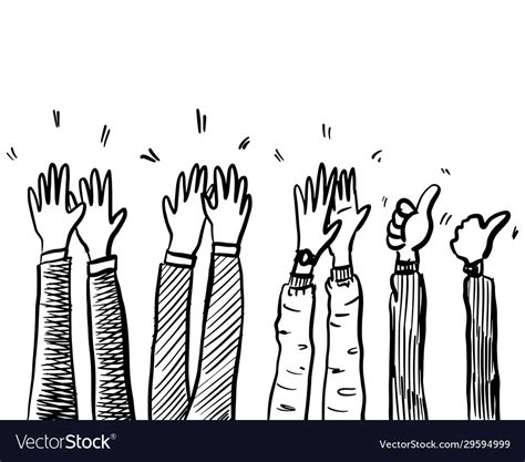 Image result for Hands Clapping Vector Sketch
