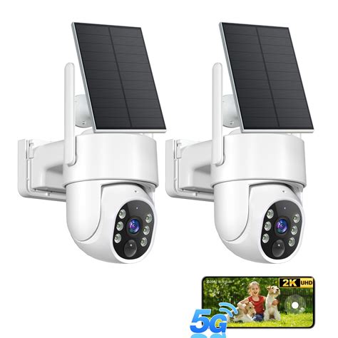 Solar Security Cameras Wireless Outdoor, 5G WiFi Cameras for Home ...