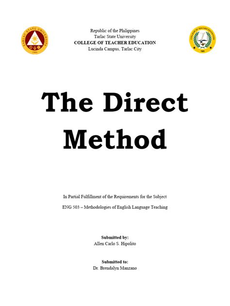 Direct Method PDF 的图像结果