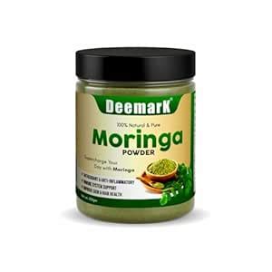 Deemark Moringa Powder 250g | Pure Drumstick Leaves Powder | Natural ...