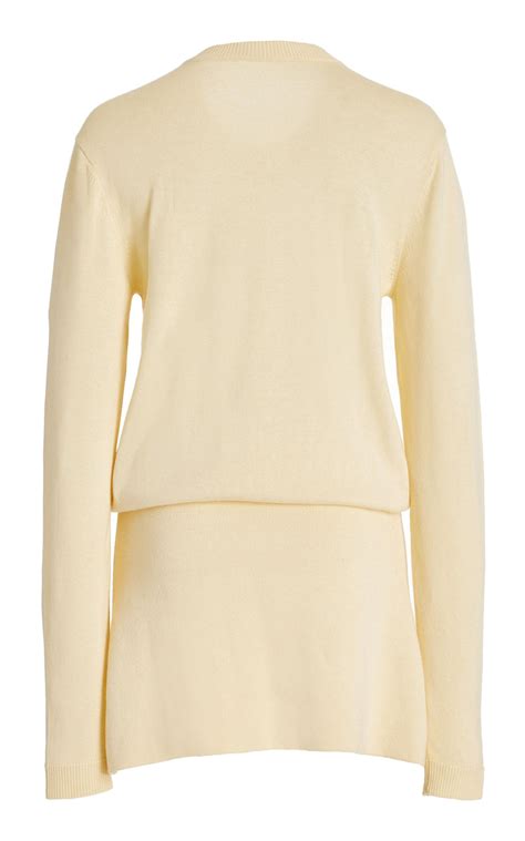 Cream Cashmere Sweater Dress