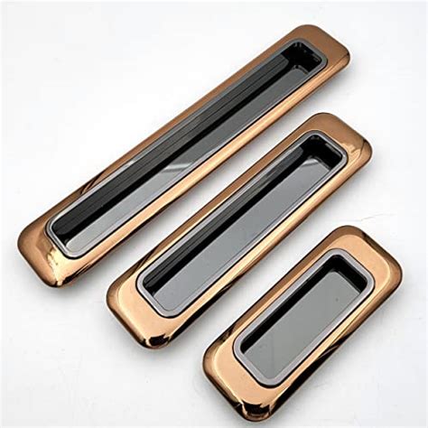 Rosegold Grey Concealed Sliding Door Handle and Concealed Door Slide H ...