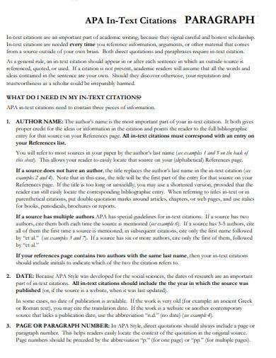 Image result for In-Text Citation Example