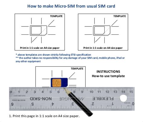 Image result for Sim Card Adapter Template