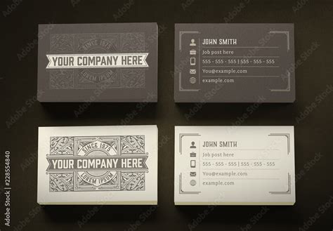 Vintage Style Business Cards 的图像结果