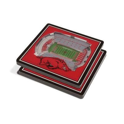 NCAA 3D StadiumView Coasters, Color: Arkansas Razorbacks | Michaels